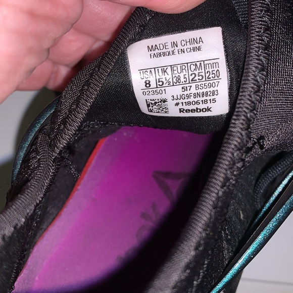 Reebok hayasu ltd rare , holographic, sneakers size 8 - Picture 10 of 12